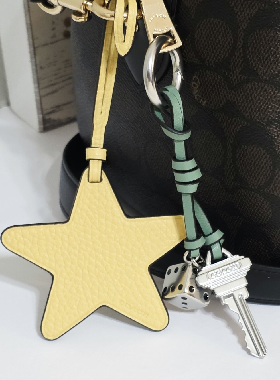 Coach Charms Each Sold Separately! XL Hangtag Bear STAR Key (Bag Not Included) - Picture 3 of 16